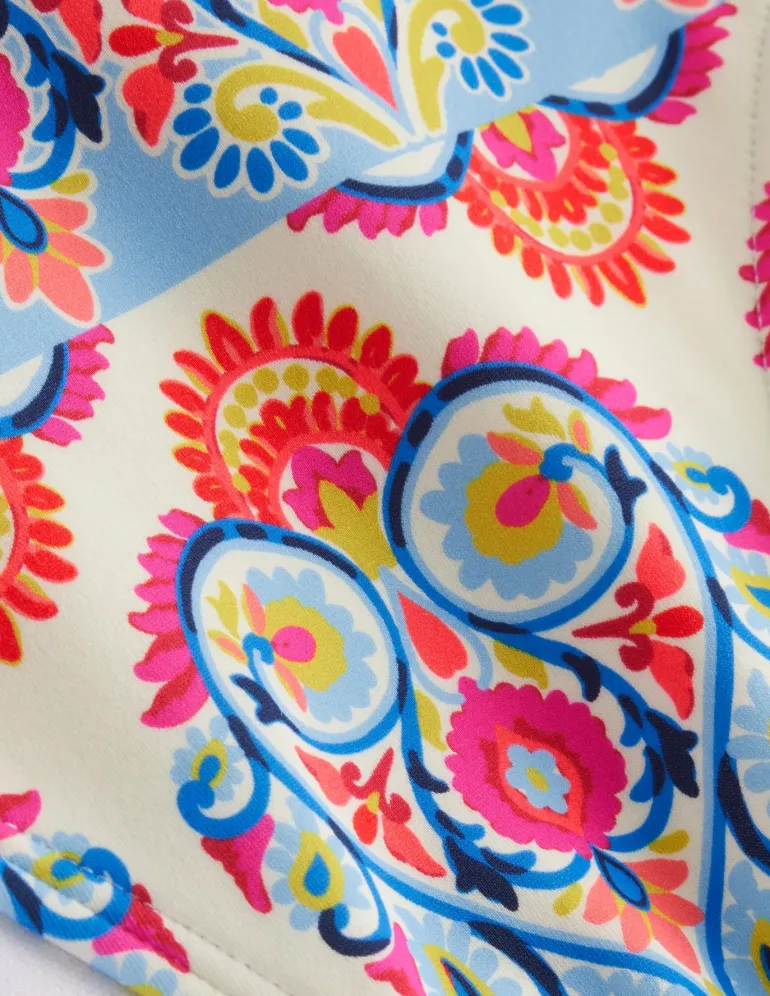 Classic Bikini Bottoms-Ivory, Flora Stamp-Boden Store