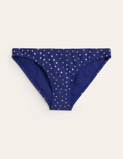 Classic Bikini Bottoms-Navy Foil Spot-Boden Online