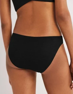 Classic Bikini Bottoms-Textured Black-Boden Best