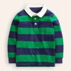 Classic Rugby Shirt-College Navy/ Highland Green-Boden Cheap