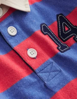 Classic Rugby Shirt-Jam Red/ Bluejay-Boden Fashion