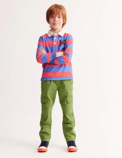 Classic Rugby Shirt-Jam Red/ Bluejay-Boden Fashion