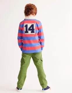 Classic Rugby Shirt-Jam Red/ Bluejay-Boden Fashion
