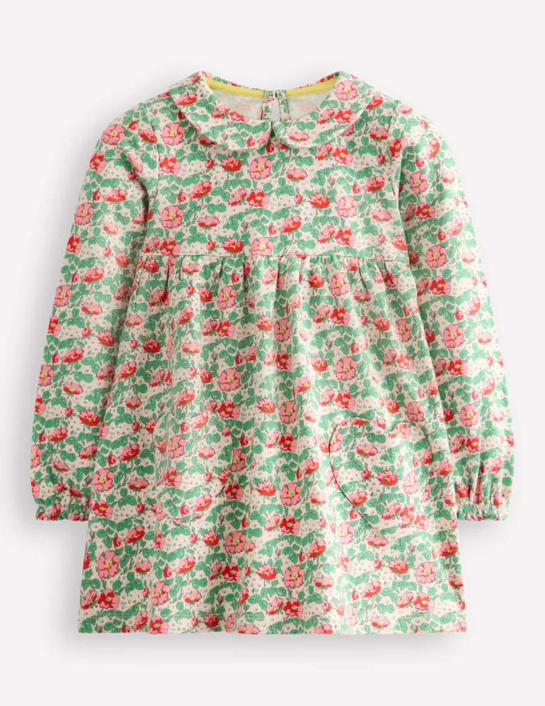 Collared Tunic-Chalk Pink Wild Rose-Boden Store