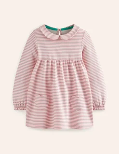 Collared Tunic-Vintage Pink/ Oatmeal Stripe-Boden Best Sale