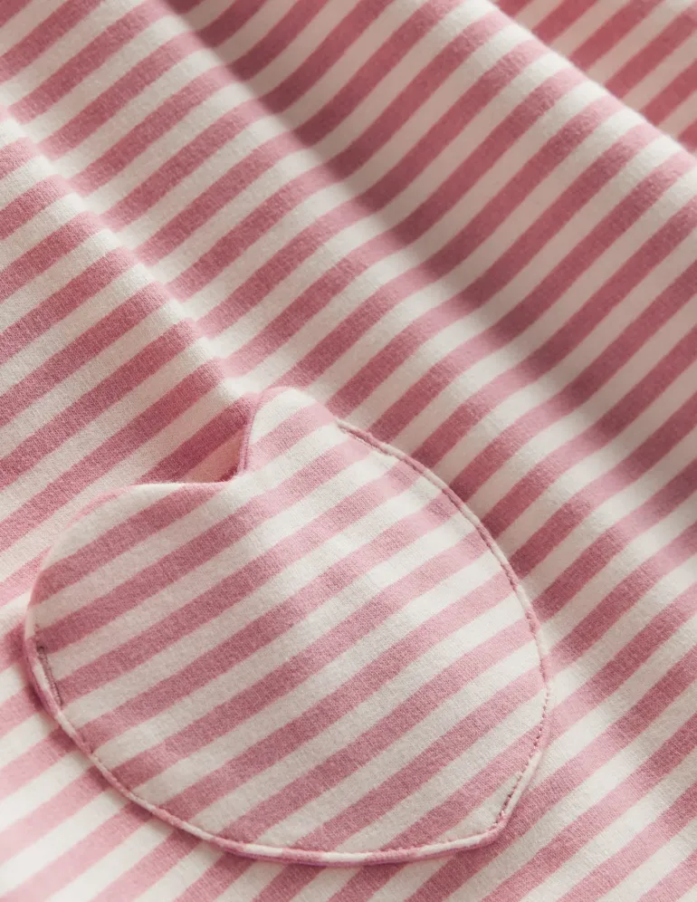 Collared Tunic-Vintage Pink/ Oatmeal Stripe-Boden Best Sale