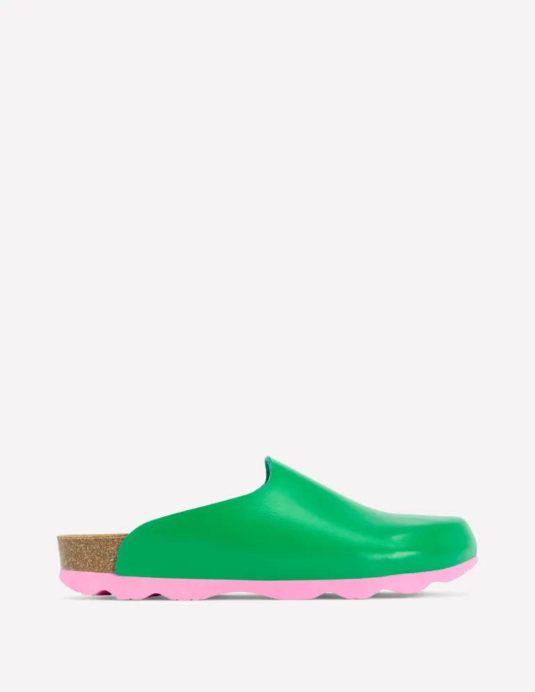 Colour Block Clogs-Rich Emerald-Boden Best Sale