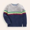 Colour Block Sweater-College Navy-Boden Flash Sale