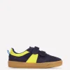 Colourblock Low Tops-College Navy/Neon-Boden Cheap