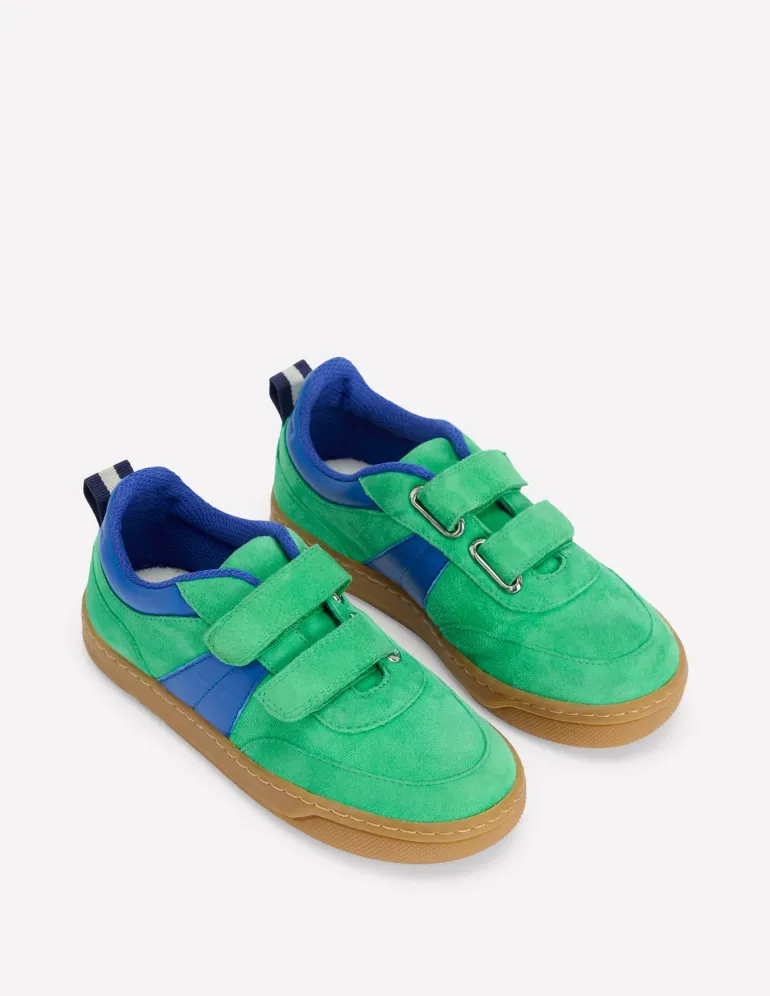 Colourblock Low Tops-Sapling Green/ Bright Blue-Boden Online