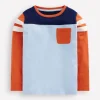 Colourblock T-shirt-Glacier Blue Colourblock-Boden Discount