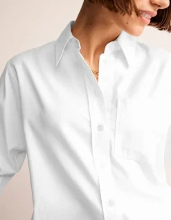 Connie Relaxed Cotton Shirt--Boden Hot