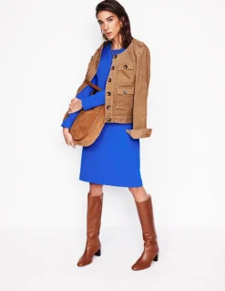 Cornelia Ottoman Dress-Gallery Blue-Boden Online