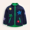 Cosy Borg Jacket-College Navy Star-Boden New