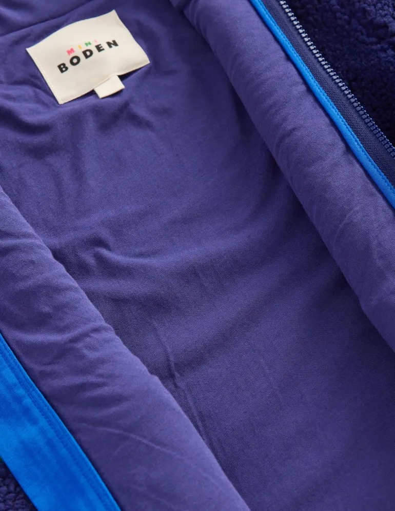Cosy Borg Jacket-Twilight Blue Planets-Boden New