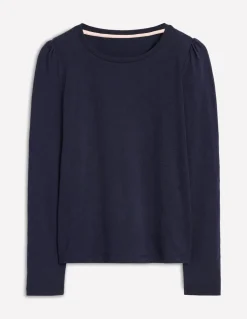 Cotton Crew Long Sleeve Top--Boden Clearance