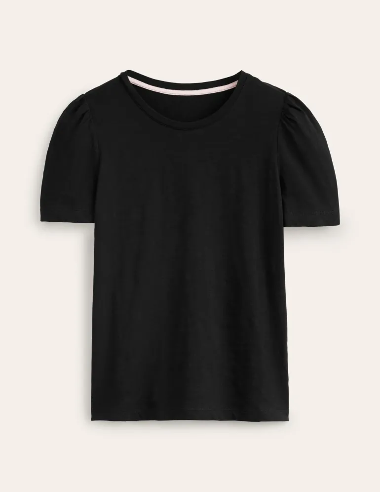 Cotton Puff Sleeve T-Shirt--Boden Best Sale