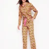 Cotton Sateen Pajama Trousers-Ceylon Yellow, Tiger-Boden Flash Sale