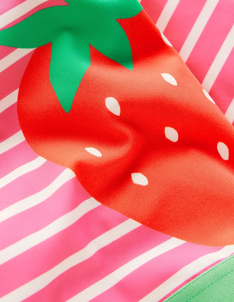 Cropped Rash Vest Set-Strawberry Stripe-Boden Store