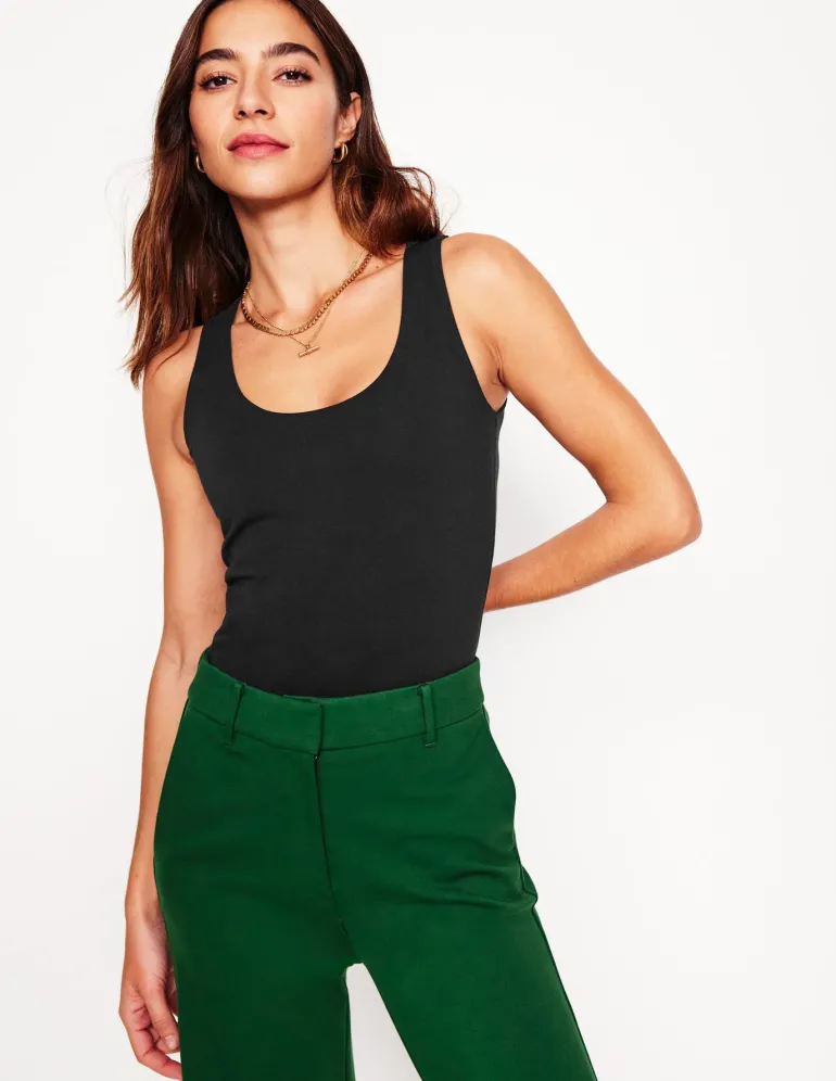Double Layer Scoop Neck Vest--Boden Cheap