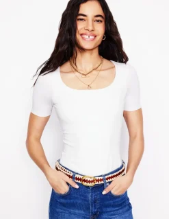 Double Layer Scoop T-shirt--Boden Cheap