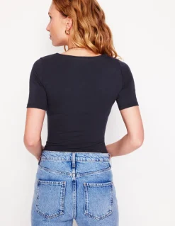 Double Layer Scoop T-shirt--Boden Discount