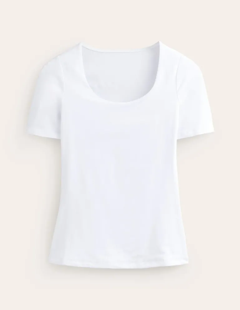 Double Layer Scoop T-shirt--Boden Cheap