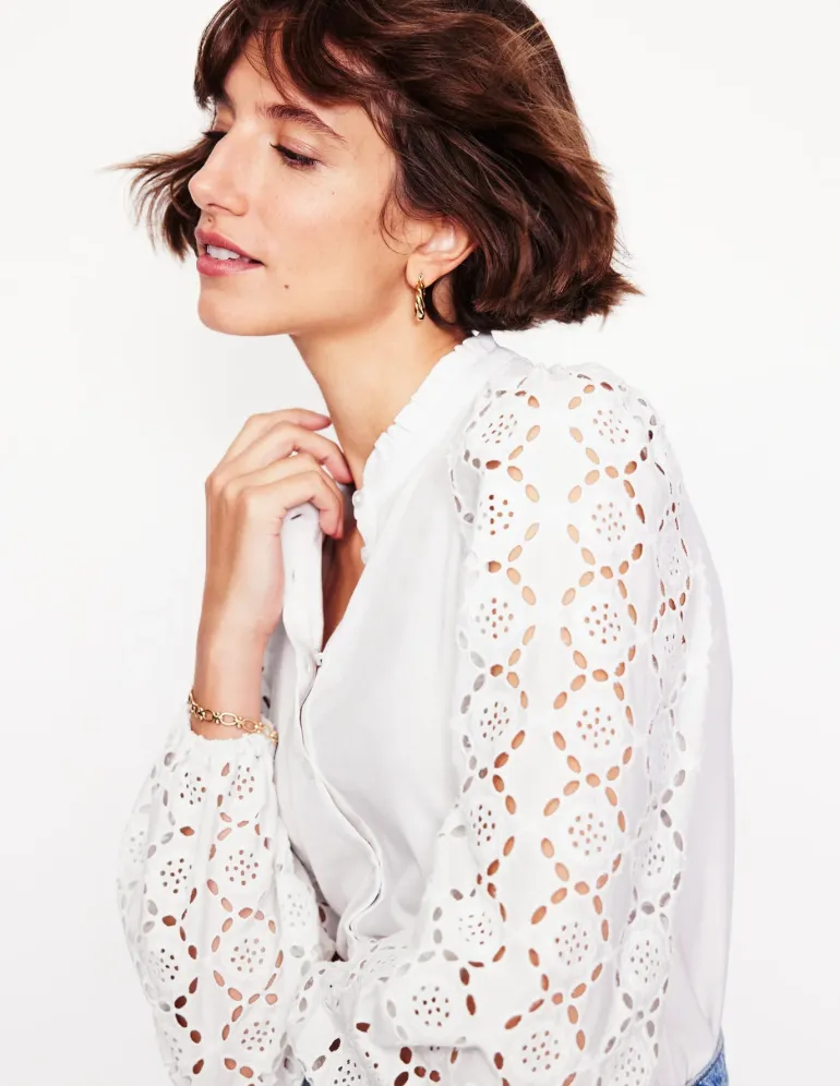 Eden Broderie Blouse--Boden Cheap