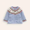 Edie Fair Isle Cardigan-Sky Blue Bunnies-Boden Clearance