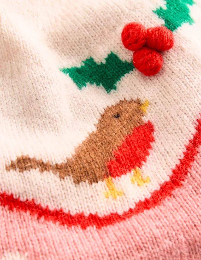 Edie Fair Isle Sweater-Quartz Pink, Robins-Boden Fashion