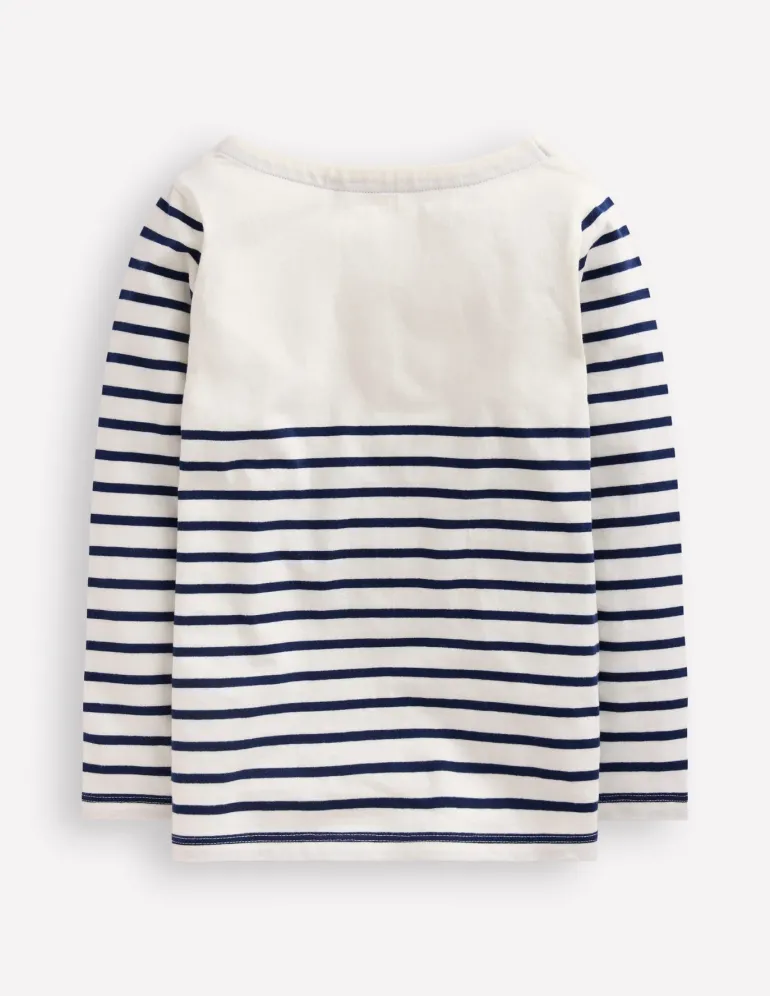 Ella Breton-College Navy / Ivory Hearts-Boden Clearance
