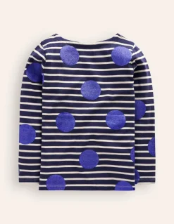 Ella Breton-Sapphire Blue Foil spot-Boden Store
