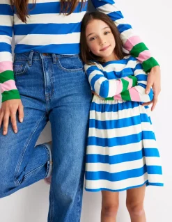 Ella Long Sleeve Breton-Gallery Blue, Emerald Cuff-Boden Sale