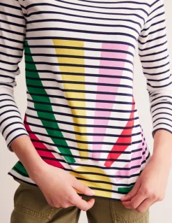 Ella Long Sleeve Breton-Multi, Sunshine Pop-Boden Best Sale