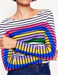 Ella Long Sleeve Breton-Rainbow Curve Breton-Boden Shop