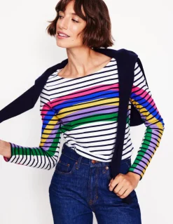 Ella Long Sleeve Breton-Rainbow Curve Breton-Boden Shop
