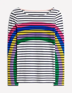 Ella Long Sleeve Breton-Rainbow Curve Breton-Boden Shop