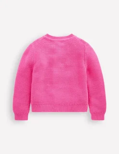 Embroidered Pointelle Cardigan-Rose Petal Pink Cherries-Boden Best Sale