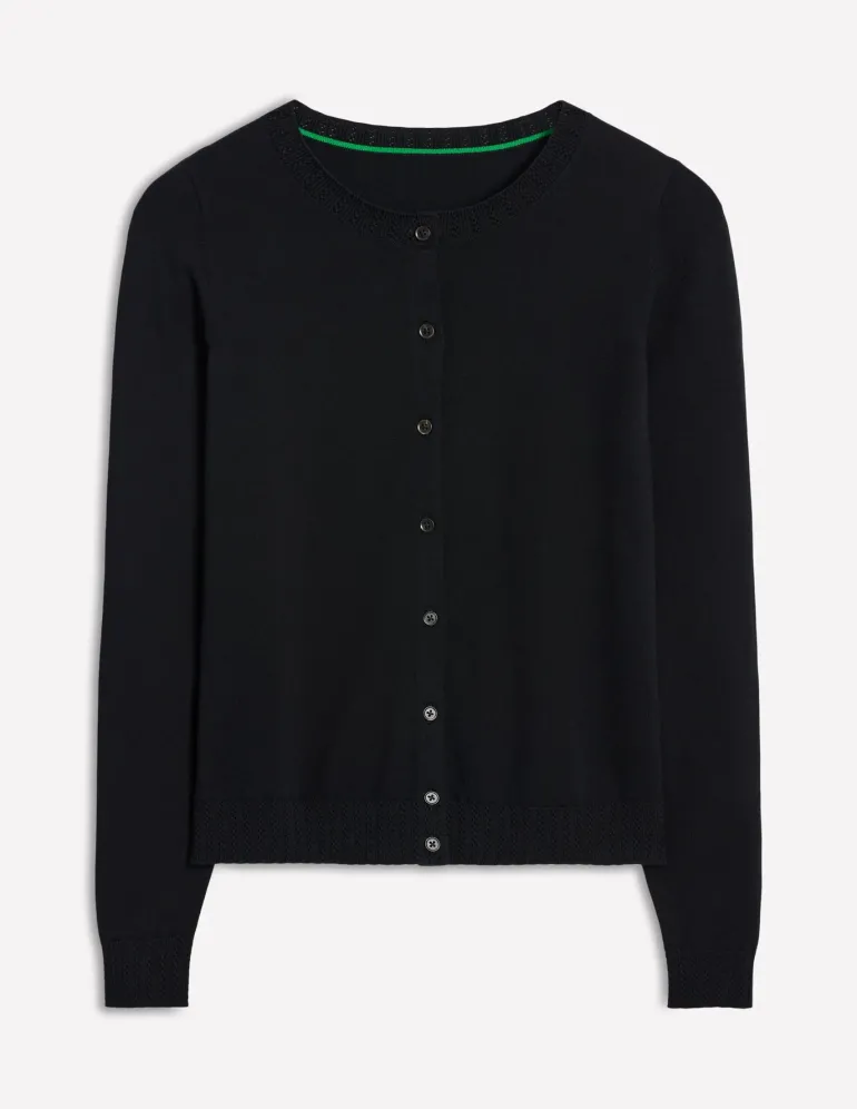 Emilia Cotton Crew Cardigan--Boden Shop