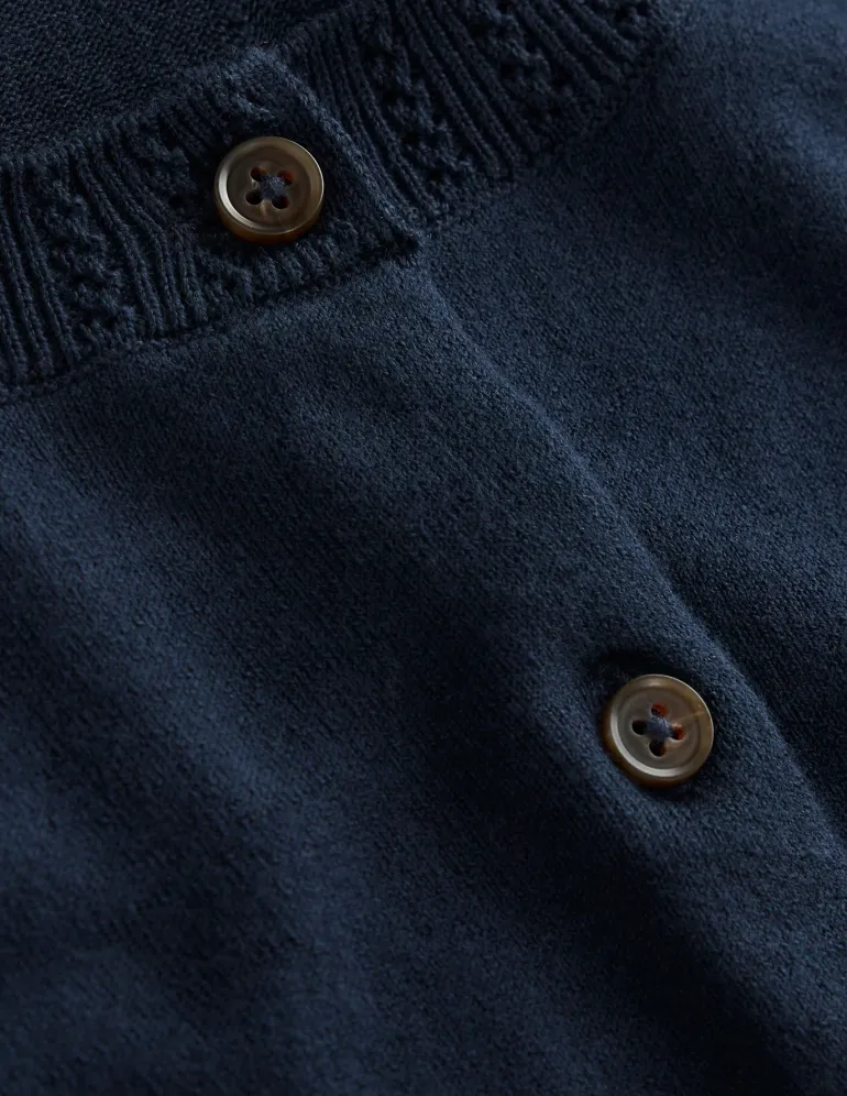 Emilia Cotton Crew Cardigan--Boden Discount