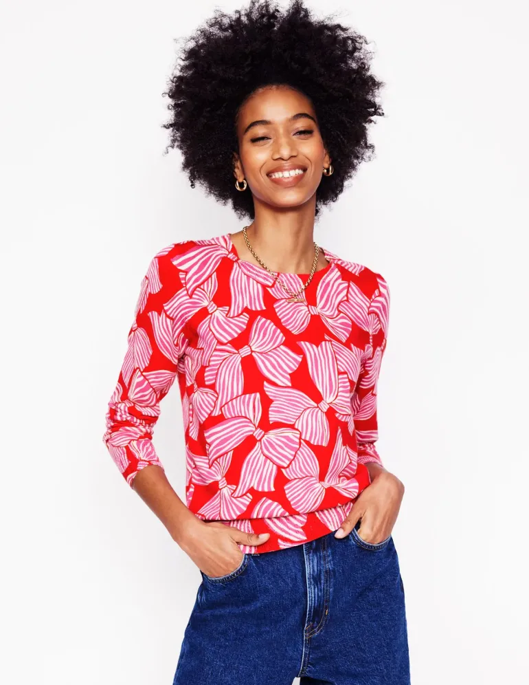 Emilia Cotton Crew Sweater--Boden Fashion