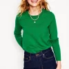 Emilia Cotton Crew Sweater--Boden New