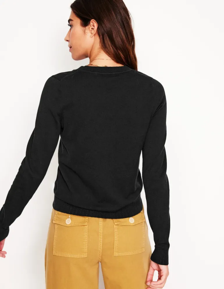 Emilia Cotton Crew Sweater--Boden Sale