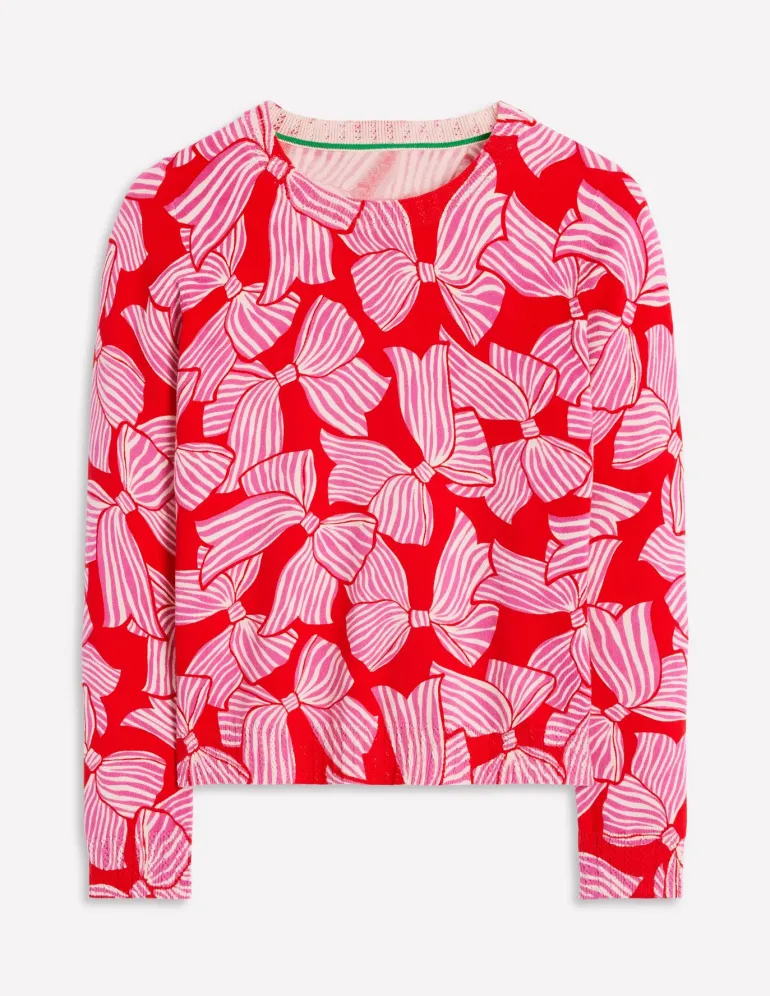 Emilia Cotton Crew Sweater--Boden Fashion
