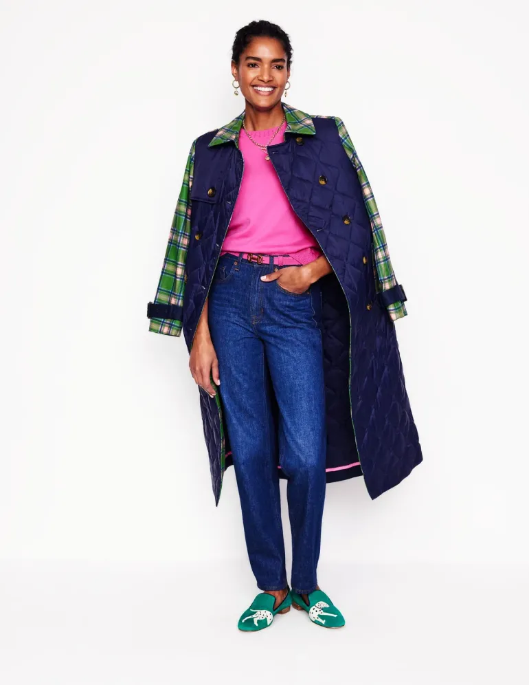 Emilia Cotton Crew T-shirt-Tickled Pink-Boden Flash Sale