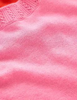 Emilia Cotton Crew T-shirt-Pink Rose / Firecracker Red-Boden Cheap