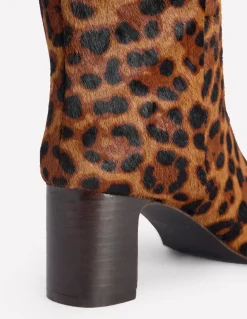 Erica Knee High Leather Boots-Dark Classic Leopard-Boden Shop