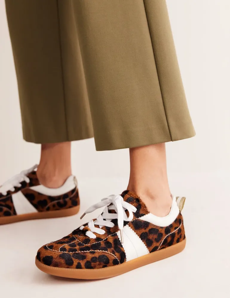 Erin Retro Tennis Sneakers-Dark Classic Leopard-Boden Cheap
