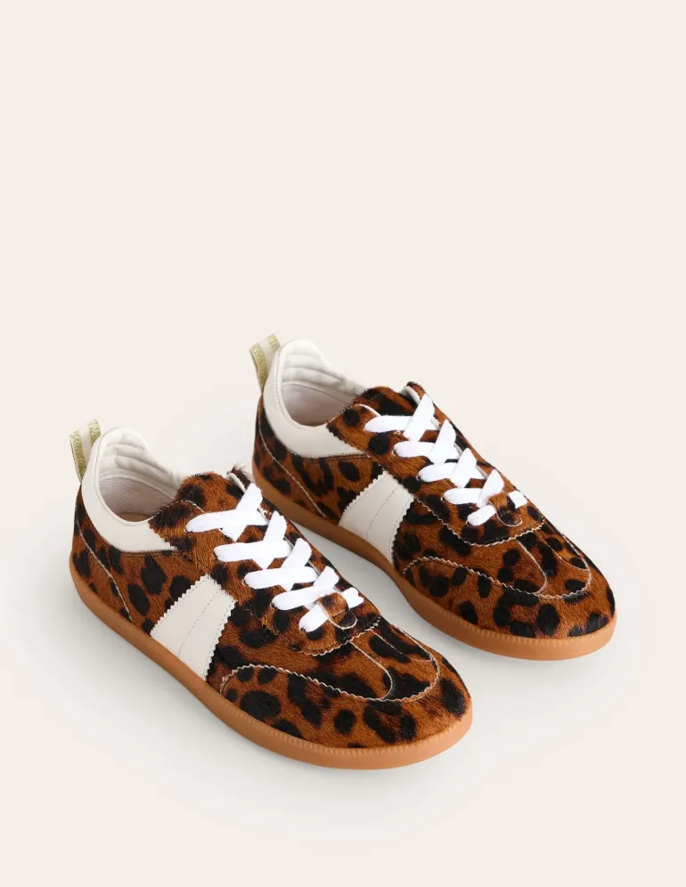 Erin Retro Tennis Sneakers-Dark Classic Leopard-Boden Cheap