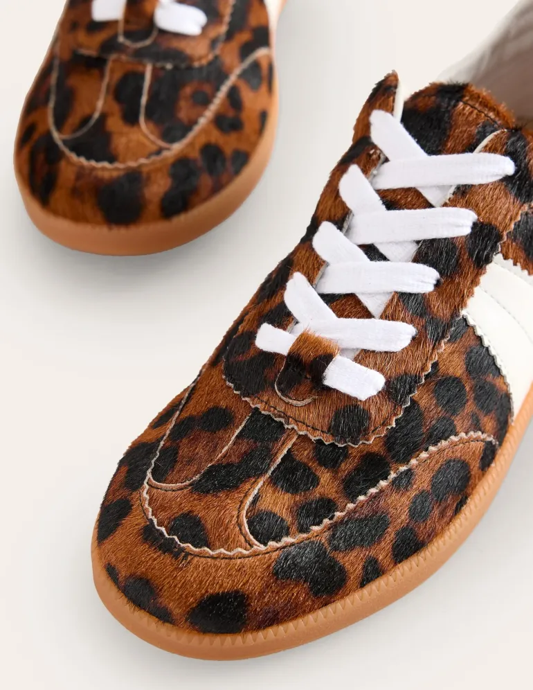 Erin Retro Tennis Sneakers-Dark Classic Leopard-Boden Cheap